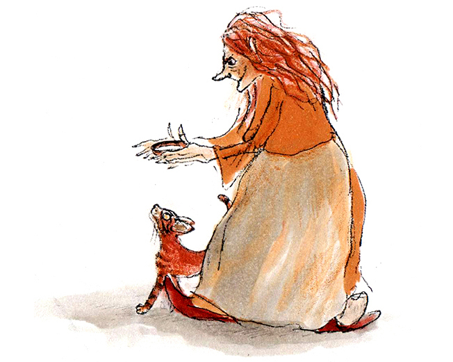 Dessin au crayon original par Ulrike Suckow, illustratrice